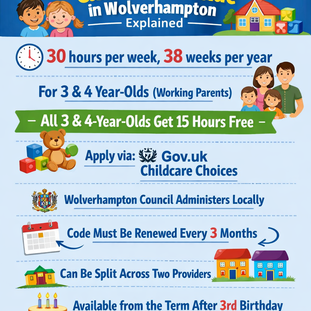 30 Hours Free Childcare in Wolverhampton Explained